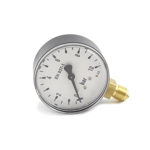 Manomètre 0-10 bar 1/4" (inférieur 63mm sans logo) - station de lavage auto