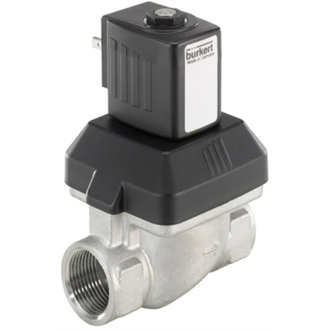 Electrovanne 6213 inox 1/2", DN10, temp. moyenne 90st.C, étanche. VITON, 24VDC, NC [20059185] - station de lavage auto