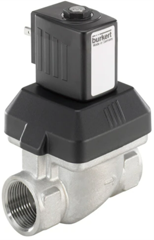 Electrovanne 6213 inox 1/2", DN10, temp. moyenne 90st.C, étanche. VITON, 24VDC, NC [20059185] - station de lavage auto