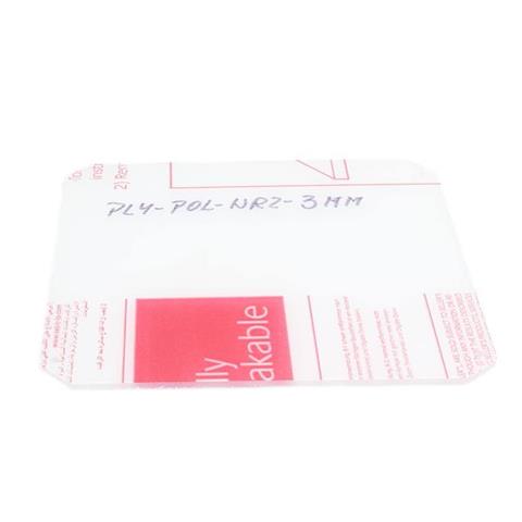 Plaque en polycarbonate pour les couvercles de fente et de comestero rivetés (transparent 3mm) - station de lavage auto