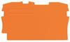 TOPJOBS : paroi d'extrémité orange WAGO (2002-1292)